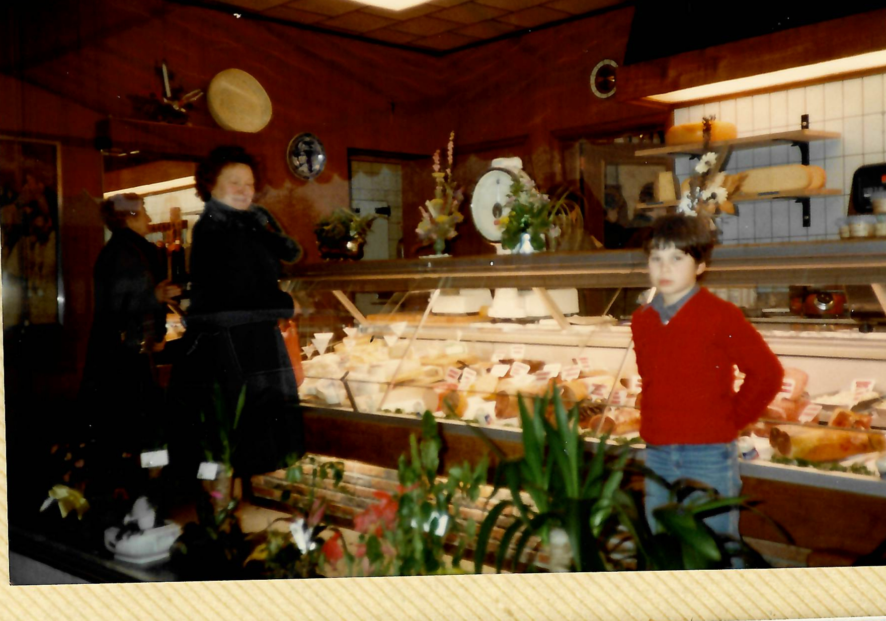 Mother in the butcher’s shop