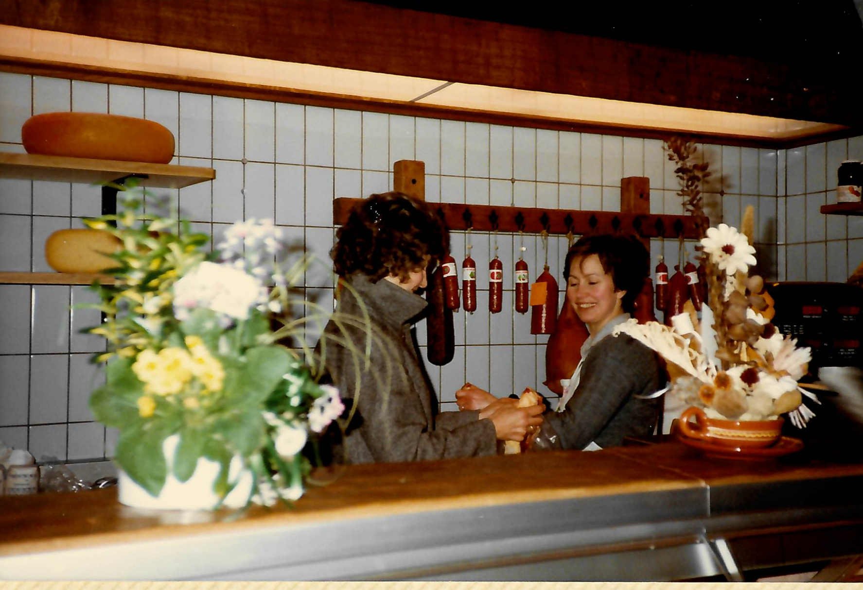The butcher’s shop in earlier days